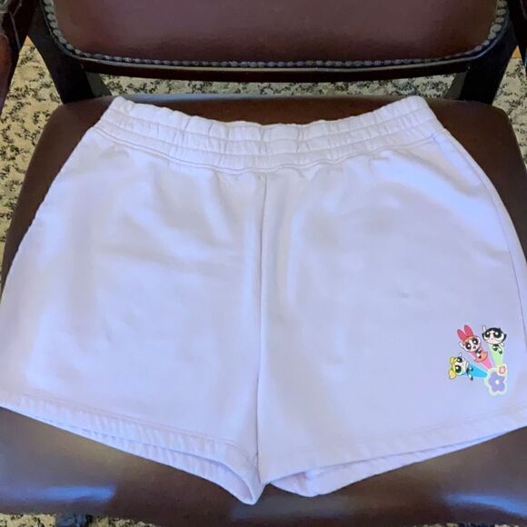 Powepuff Girls Pull on Women’s Shorts! Lavender. Medium. Cartoon Network! - Picture 7 of 10